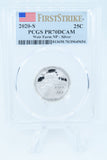 2020-S PCGS PR70DCAM Silver Weir Farm NP Quarter Proof 25C