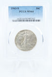 1943-S PCGS MS64 Walking Liberty Half Dollar Business Strike 50C