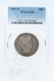 1907-S PCGS G04 Barber Half Dollar Business Strike 50C