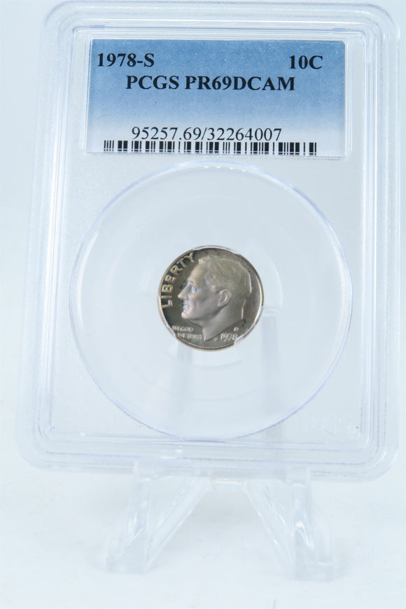 1978-S PCGS PR69DCAM Roosevelt Dime Proof 10C *Toning