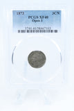 1873-P PCGS XF40 Open 3 Three (3) Cent Nickel Business Strike 3CN