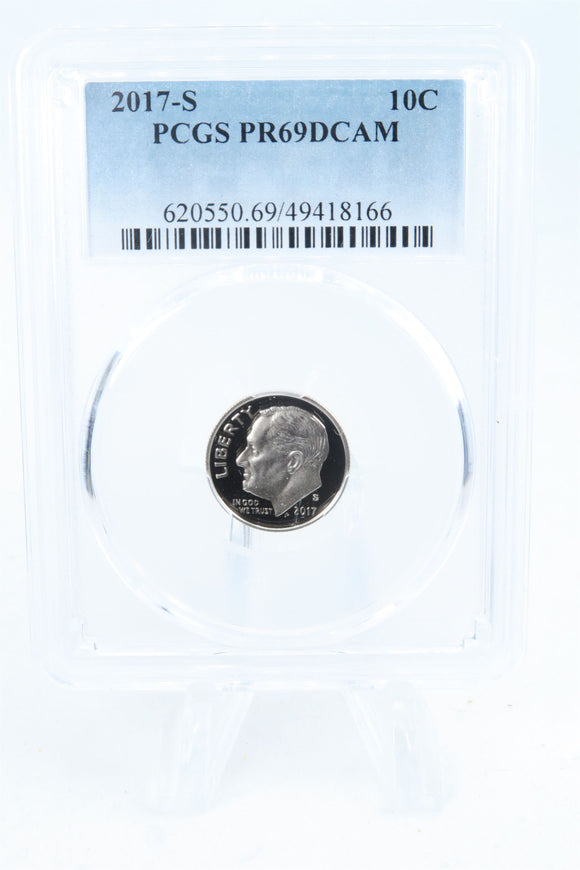 2017-S PCGS PR69DCAM Roosevelt Dime Proof 10C
