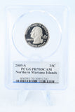 2009-S PCGS PR70DCAM Northern Mariana Islands Quarter Proof 25C