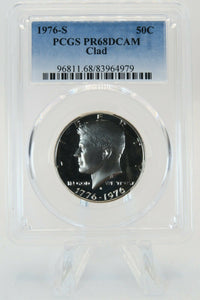 1976-S PCGS PR68DCAM Clad Kennedy Half Dollar Proof 50C