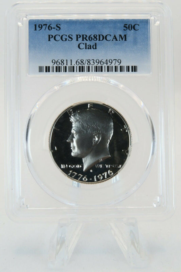 1976-S PCGS PR68DCAM Clad Kennedy Half Dollar Proof 50C