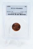 1999-P PCGS MS68RD Lincoln Memorial Cent Business Strike 1C