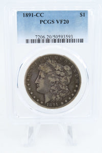 1891-CC PCGS VF20 Morgan Dollar Business Strike
