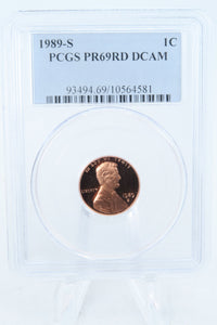 1989-S PCGS PR69DCAM Lincoln Memorial Cent Proof 1C