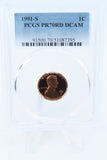 1991-S PCGS PR70DCAM Lincoln Memorial Cent Proof 1C