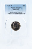 1938-D PCGS MS65FS Jefferson Nickel Full Steps Business Strike 5C