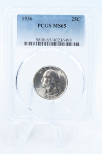 1936-P PCGS MS65 Washington Quarter Business Strike 25C