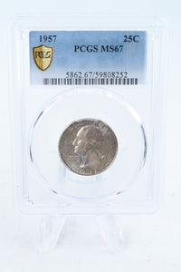 1957-P PCGS MS67 Washington Quarter Business Strike 25C