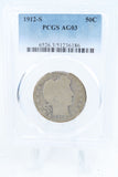 1912-S PCGS AG03 Barber Half Dollar Business Strike 50C