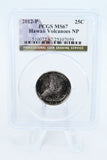 2012-P PCGS MS67 Hawaii Volcanoes NP Quarter Business Strike 25C