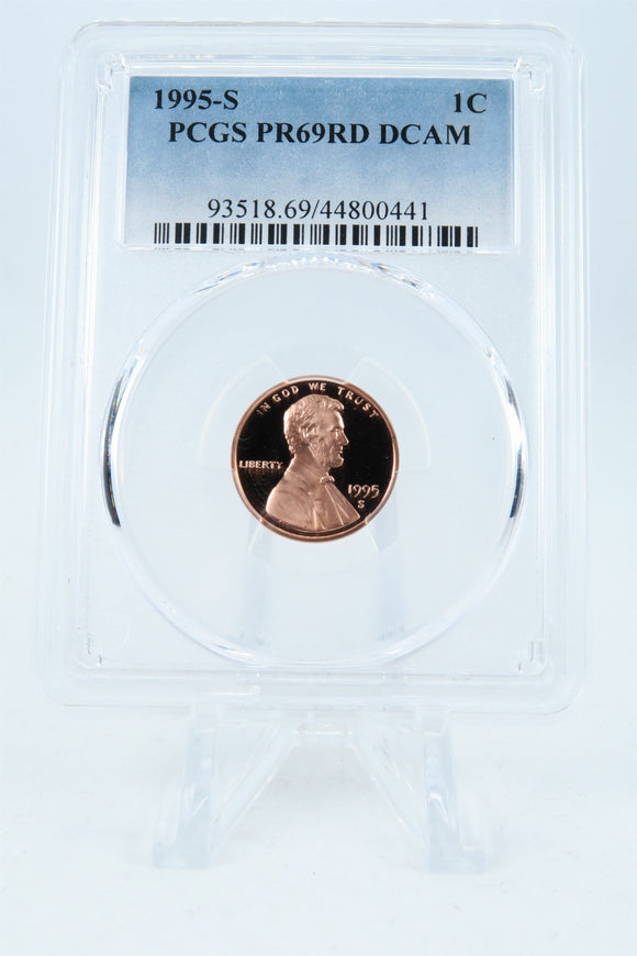 1995-S PCGS PR69DCAM Lincoln Memorial Cent Proof 1C