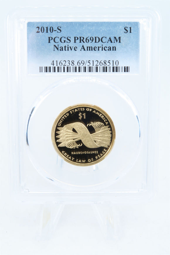 2010-S PCGS PR69DCAM Native American Dollar Proof