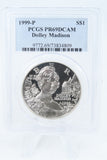 1999-P PCGS PR69DCAM Dolley Madison Silver Modern Commemorative Dollar Proof