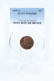 1941-S PCGS MS66RD Lincoln Wheat Cent Business Strike 1C