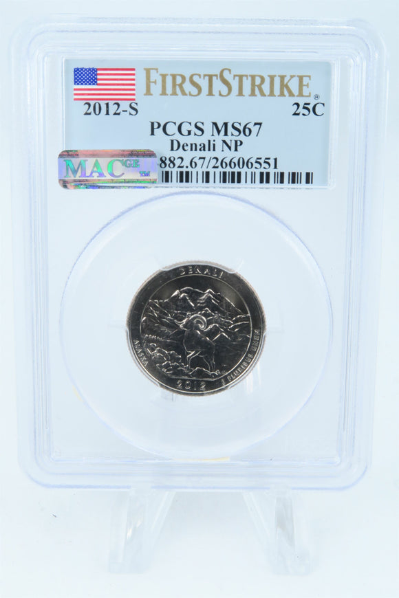 2012-S PCGS MS67 Denali NP Quarter Business Strike 25C