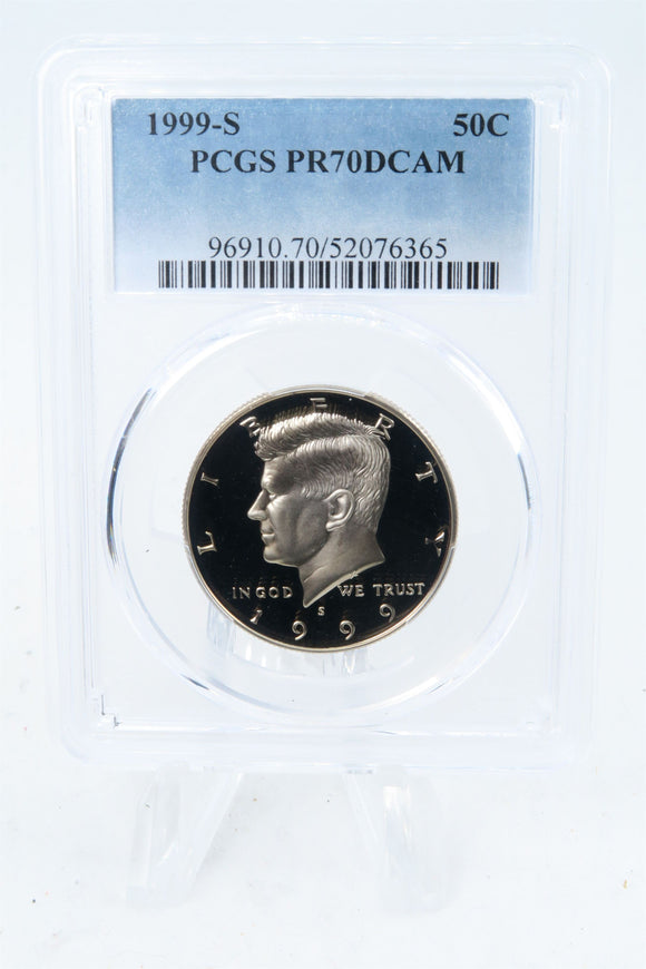 1999-S PCGS PR70DCAM Kennedy Half Dollar Proof 50C