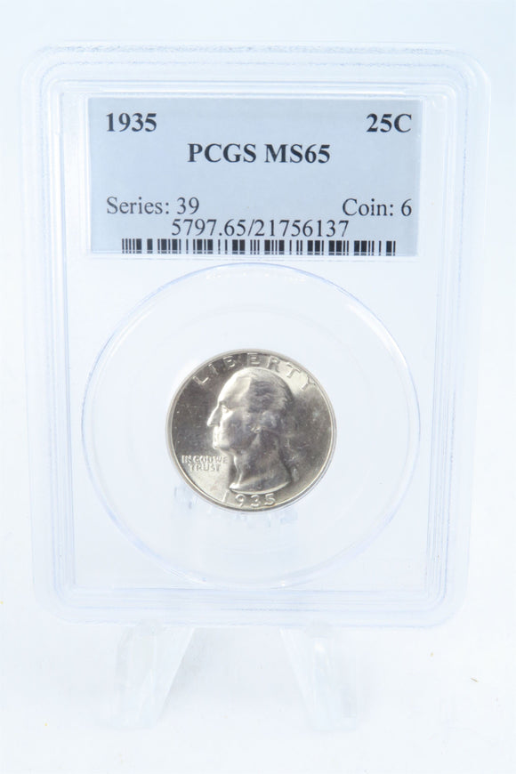 1935-P PCGS MS65 Washington Quarter Business Strike 25C