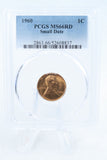 1960-P PCGS MS66RD Small Date Lincoln Memorial Cent Business Strike 1C