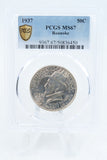 1937-P PCGS MS67 Roanoke Classic Commemorative Half Dollar 50C