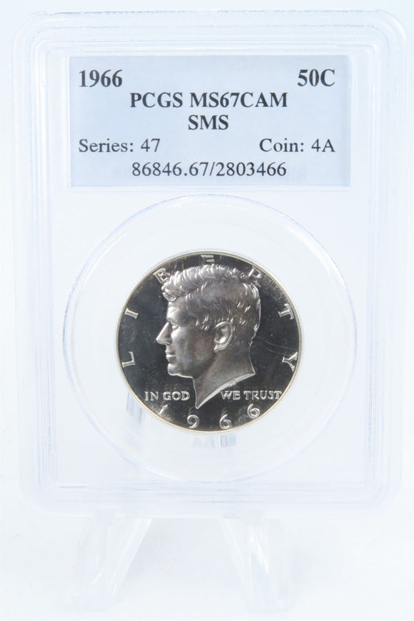 1966-P PCGS SP67CAM SMS Kennedy Half Dollar 50C