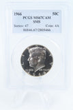 1966-P PCGS SP67CAM SMS Kennedy Half Dollar 50C