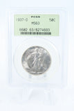 1937-D PCGS MS63 Walking Liberty Half Dollar Business Strike 50C