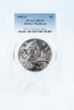 1999-P PCGS MS70 Dolley Madison Silver Modern Commemorative Dollar