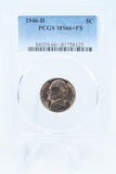 1946-D PCGS MS66+FS Jefferson Nickel Full Steps Business Strike 5C