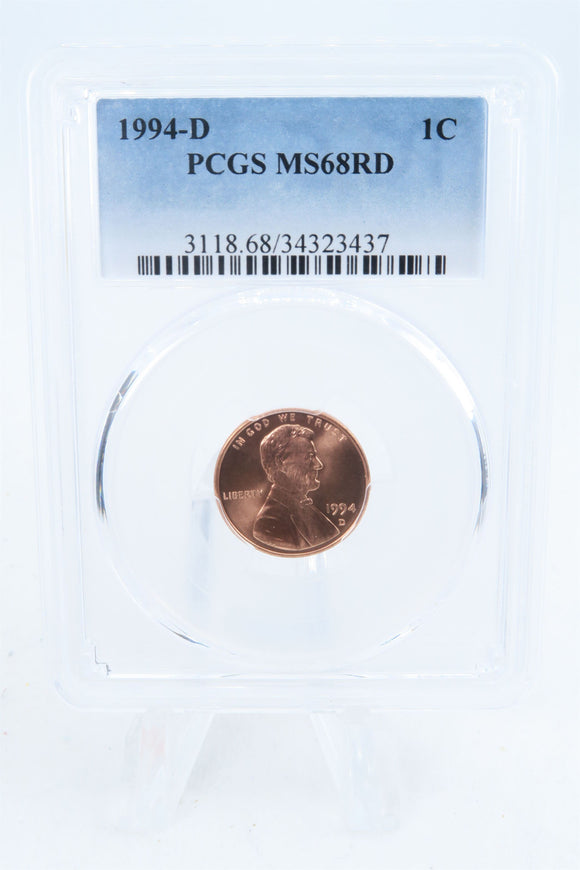1994-D PCGS MS68RD Lincoln Memorial Cent Business Strike 1C