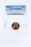 1994-D PCGS MS68RD Lincoln Memorial Cent Business Strike 1C