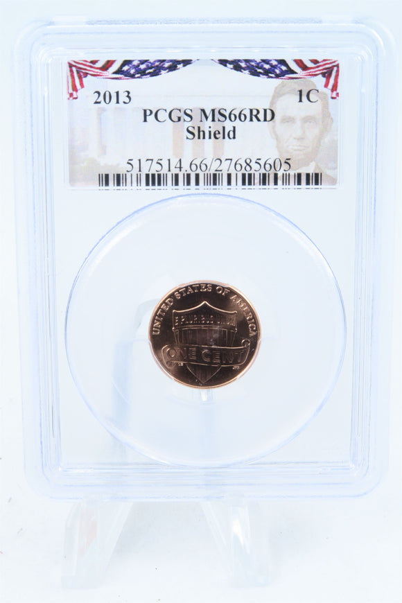 2013-P PCGS MS66RD Lincoln Shield Cent Business Strike 1C