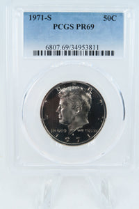 1971-S PCGS PR69 Kennedy Half Dollar Proof 50C