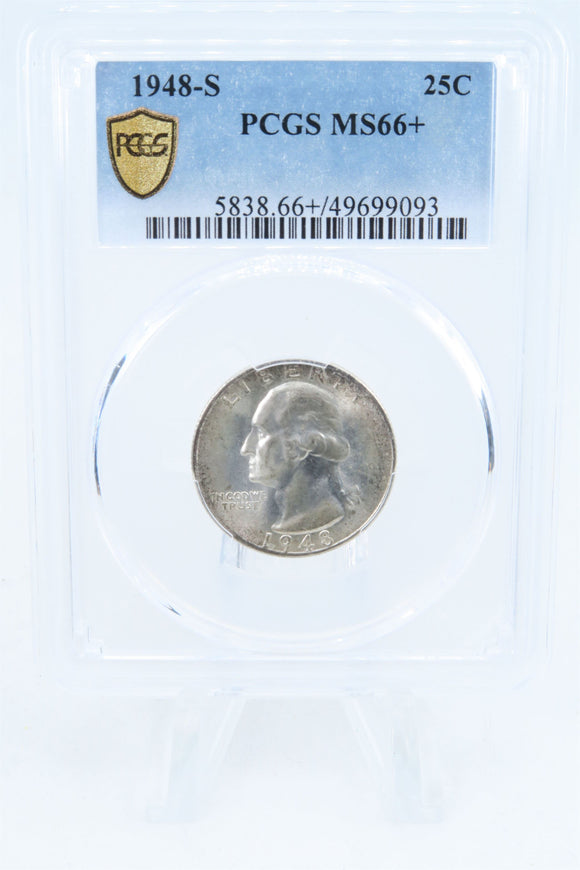 1948-S PCGS MS66+ Washington Quarter Business Strike 25C