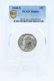 1948-S PCGS MS66+ Washington Quarter Business Strike 25C
