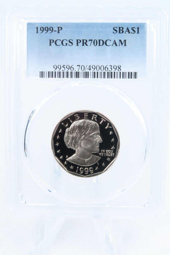 1999-P PCGS PR70DCAM Susan B. Anthony Dollar Proof