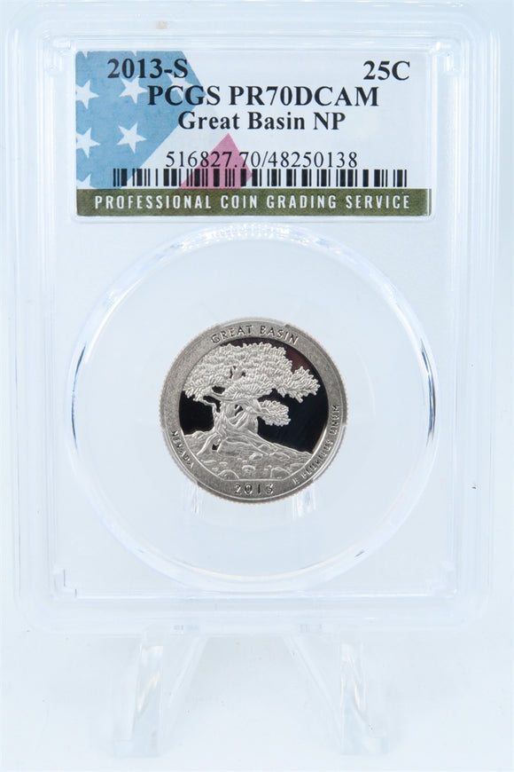 2013-S PCGS PR70DCAM Great Basin NP Quarter Proof 25C