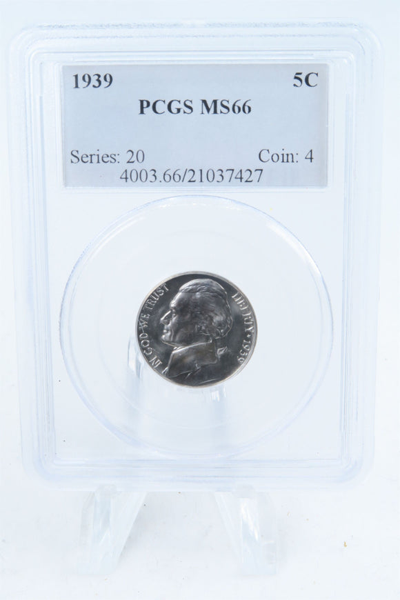 1939-P PCGS MS66 Reverse of 1938 Jefferson Nickel 5C