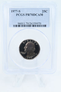 1977-S PCGS PR70DCAM Washington Quarter Proof 25C