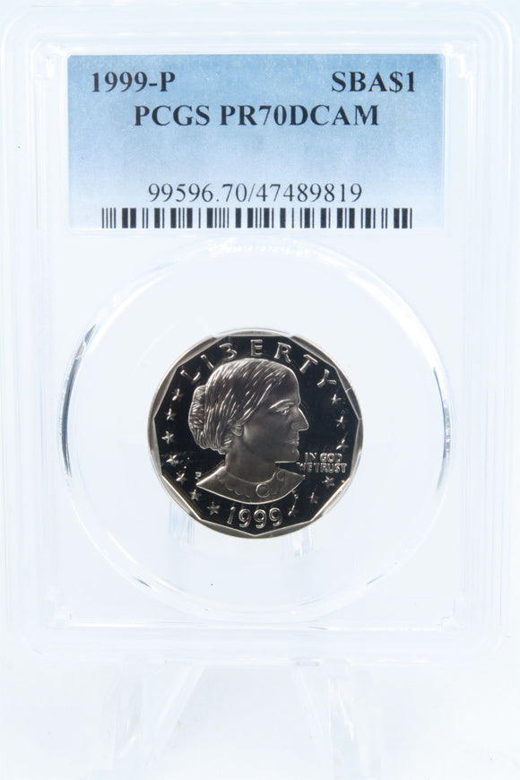 1999-P PCGS PR70DCAM Susan B. Anthony Dollar Proof