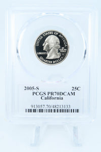 2005-S PCGS PR70DCAM California State Quarter Proof 25C