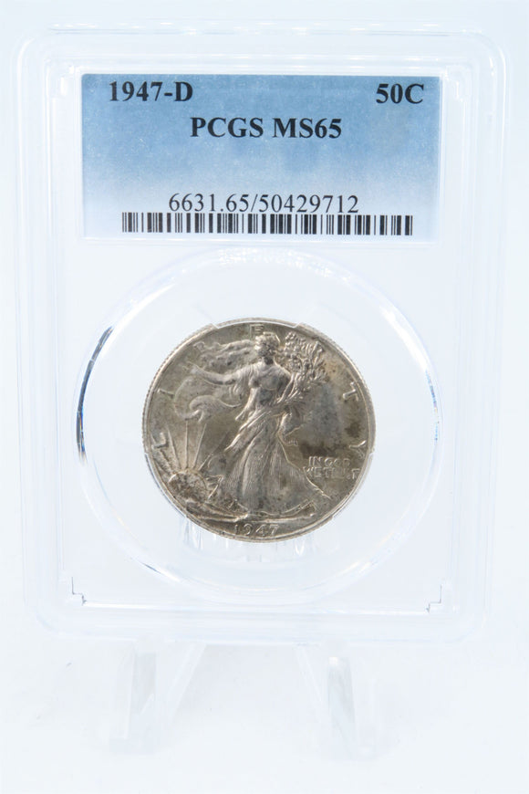 1947-D PCGS MS65 Walking Liberty Half Dollar Business Strike 50C