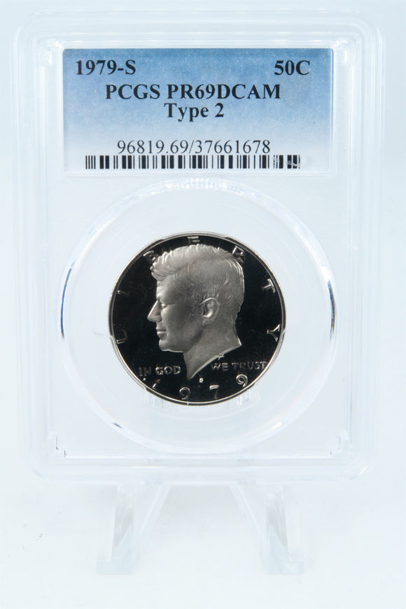 1979-S PCGS PR69DCAM Type 2 Kennedy Half Dollar Proof 50C