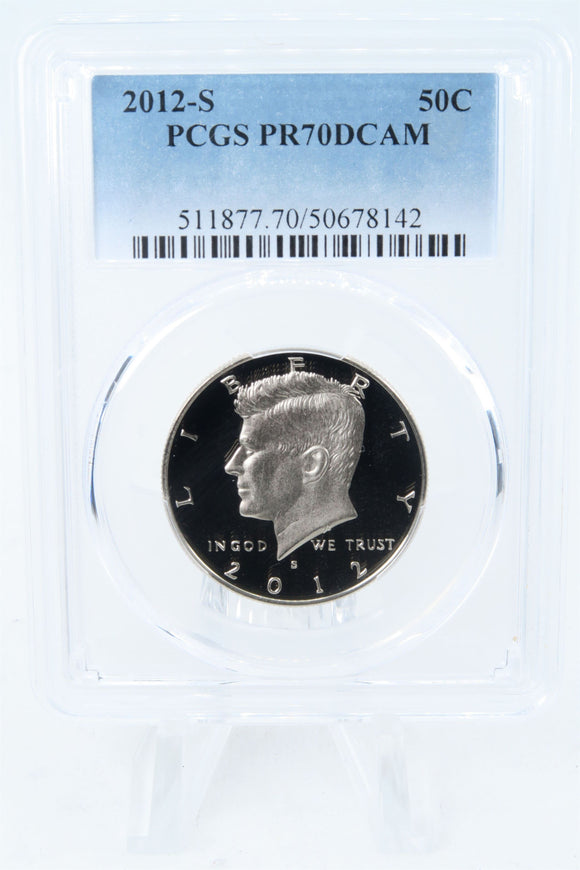 2012-S PCGS PR70DCAM Kennedy Half Dollar Proof 50C