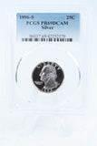 1996-S PCGS PR69DCAM Silver Washington Quarter Proof 25C