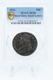 1834-P PCGS XF45 Small Date Small Letters Capped Bust Half Dollar 50C