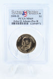2008-D PCGS SP69 John Quincy Adams Position B Presidential Dollar Satin